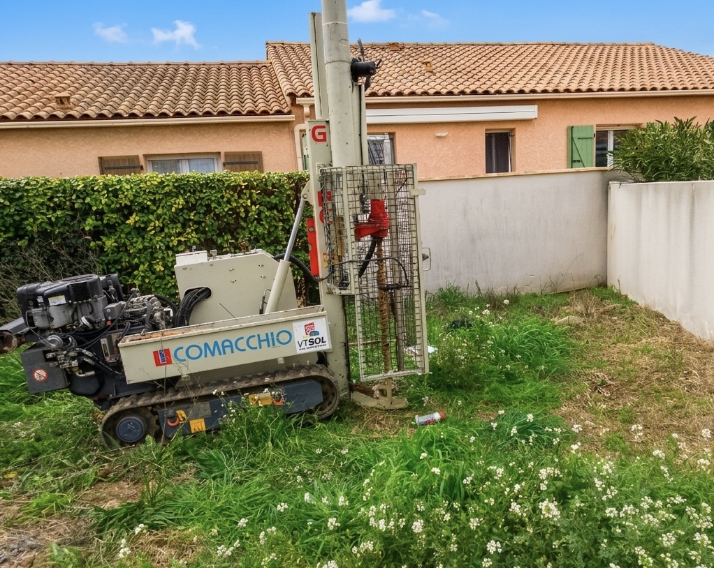 Prélèvement d'échantillon de sol non remanié – étude géotechnique